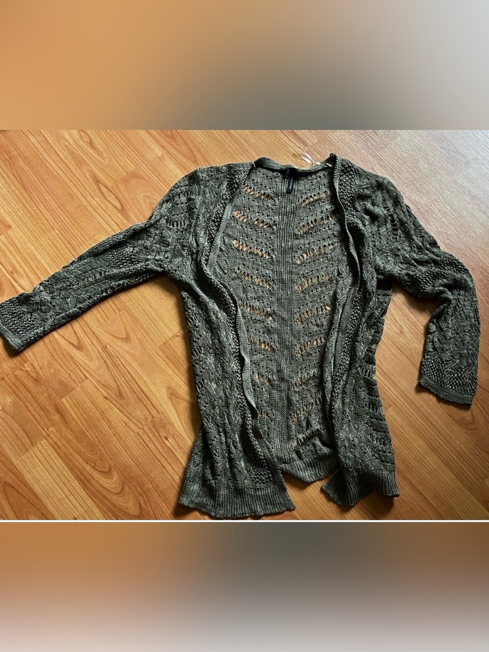 Maurices green knit cardigan